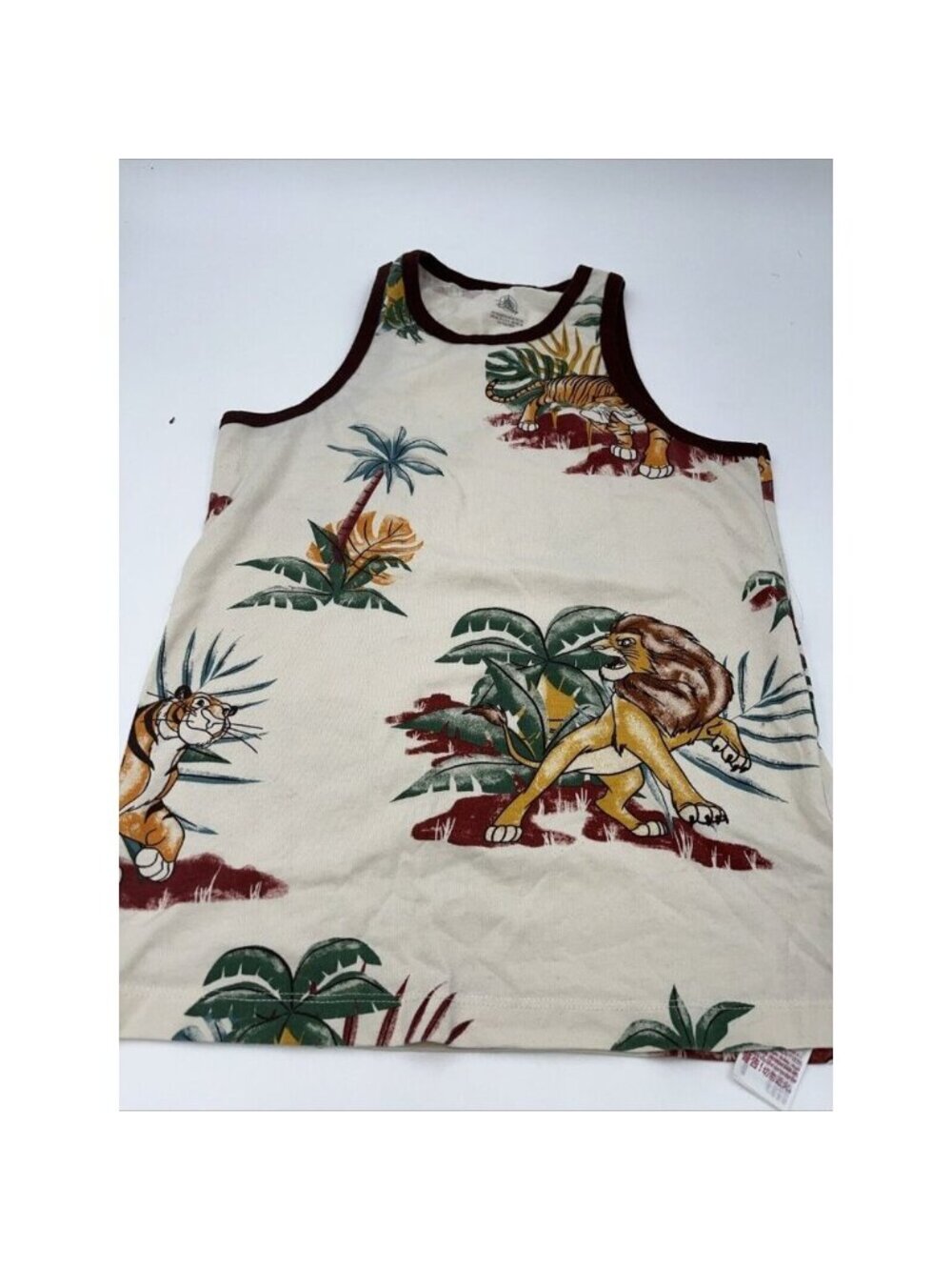 Disney King Of The Jungle Men’s XS Tank Top New Lion King Animal Kingdom